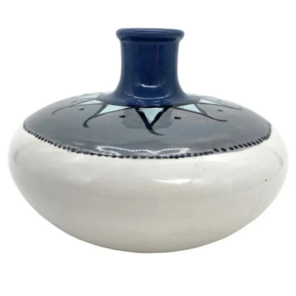 Studio Art Pottery Vase Southwestern Geometric Design
